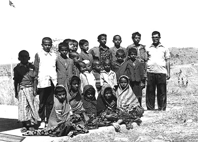 Children with teacher